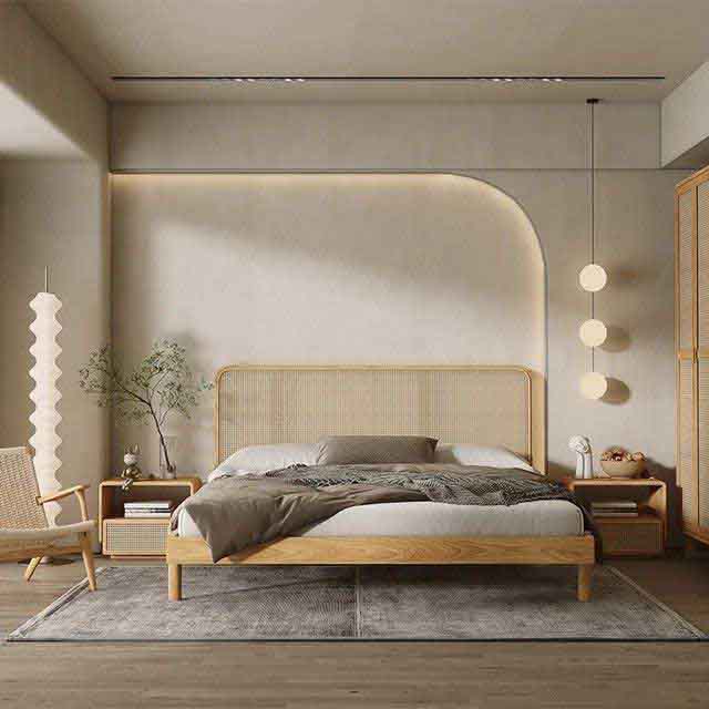 Compact bedroom wardrobe design in Jaipur
