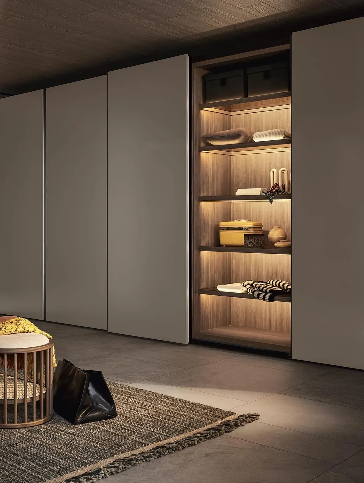 Master bedroom wardrobe design in Jaipur